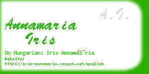 annamaria iris business card